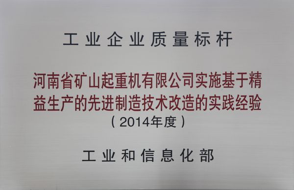 雙標(biāo)桿！河南礦山典型經(jīng)驗(yàn)再次入選全國質(zhì)量標(biāo)桿